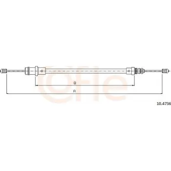 Autodíl Tažné lanko, parkovací brzda COFLE 10.4736