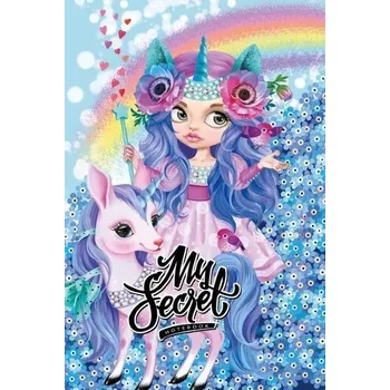 Set školních potřeb Pamiętnik 135x197/48K kratka TW brokat Jednorożce