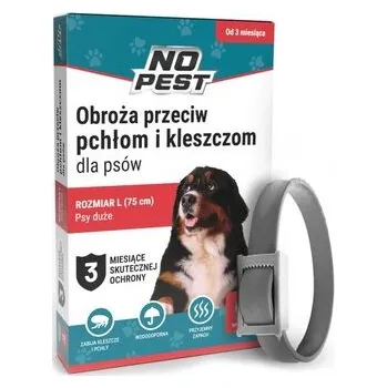Antiparazitikum pro psa NO Pest Obojek proti klíšťatům a blechám pro velké psy 75cm