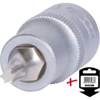 Gola hlavice KS Tools Nástrčný ořech s bitem 1/2", profil Torx, T27 Věšák 911.1363-E