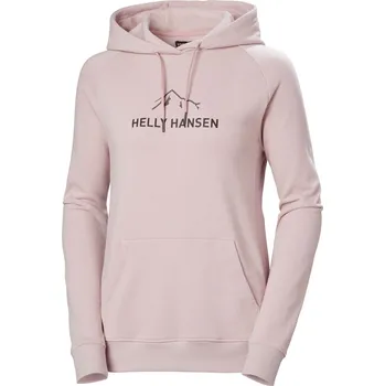 Dámská mikina Dámská Mikina HELLY HANSEN W F2F ORGANIC COTTON HOOD 2.0 63427_095 – Růžová XS