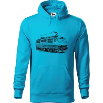 Dámská mikina Mikina - E499 Banán Barva: Modrá - tyrkysová (44), Velikost: S, Střih: Pánské