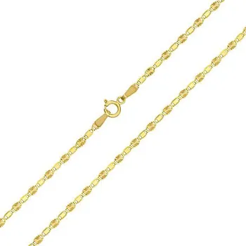 Řetízek Zlatý řetízek Valentino ze žlutého zlata se střídavými broušenými očky - 2 mm varianta 40 cm FNN1391NGY-40 cm