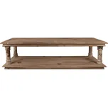 Dřevěná nástěnná police Ryella – 105x35x29 cm + doprava zdarma