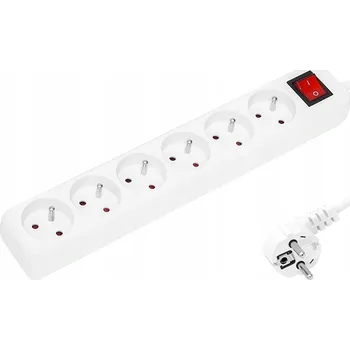 Prodlužovací kabel Prodlužovací přívod 6 zásuvek Blow 1,5m bílý