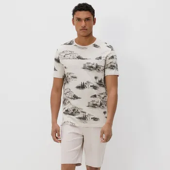 Pánské kalhoty Reserved - Šortky carrot fit - béžová - 9326N-08M - 9326N-08M-M