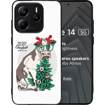 Vánoční dekorace VSECHNONAMOBIL 108785 MY ART Kryt s vánočním designem Xiaomi Redmi Note 14 5G MERRY CHRISTMAS (074)