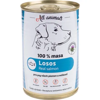 Krmivo pro psa All Animals a.s. All Animals DOG konz. Losos mletý 400g