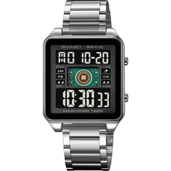 Hodinky SKMEI 2136 digitální hodinky Matrix Stříbrné