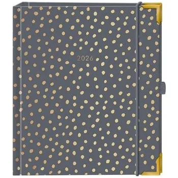 Terminplaner A5 Premium 2026 Dunkelgrau - Grafik Werkstatt