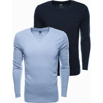 Pánské oblečení Pánská souprava s dlouhým rukávem V-NECK - mix 2-pack V6 Z41 - XXL