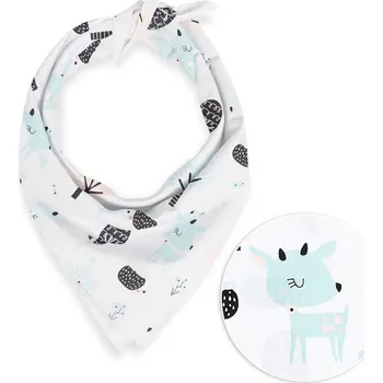 Šátek Dětský bavlněný šátek Sandra SA-369 Koloušci a ježci v lese 45 x 45 cm