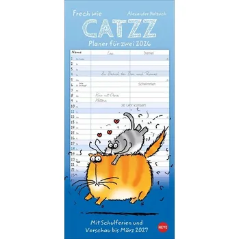 Komiks pro dospělé Catzz Planer für zwei 2026 - Holzach, Alexander