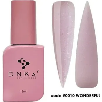 Lak na nehty DNKa' Gumový kryt Base 0010 Úžasný 12ml