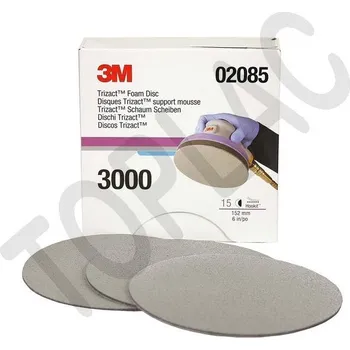 Brusný kotouč 3M Pěnový brusný kotouč Trizact Hookit, D150 mm, P3000 - 02085