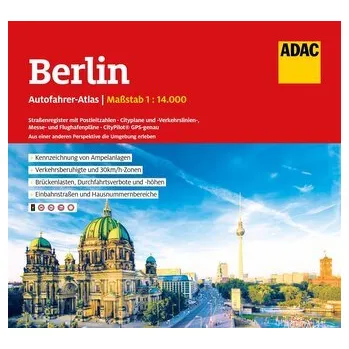 ADAC Autofahreratlas Berlin 1:14.000 [DE] (2025, Brožovaná, ADAC)