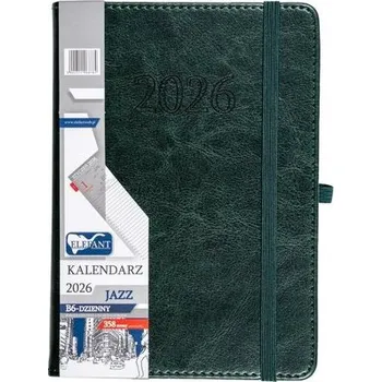 Diář Kalendarz 2026 B6 dzienny Jazz zielony
