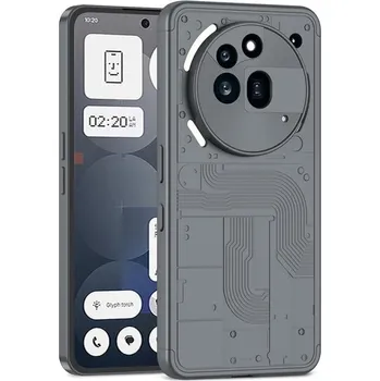 Pouzdro na mobilní telefon GKK 107624 360° Ochranný kryt Nothing Phone (3a) šedý
