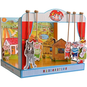 Loutkové divadlo Marionetino O třech prasátkách a O kůzlátkách 15 loutek