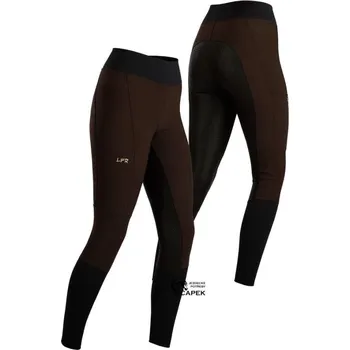 Jezdecké kalhoty Legíny Litex -JEZDECKÉ- - Hnědá/Černá - S