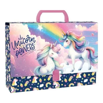 Teczka z rączką gruba Jednorożec 16, Derform