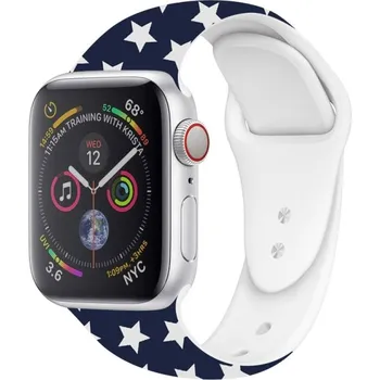 VSECHNONAMOBIL 19117 Řemínek Apple Watch 7 / 6 / SE / 5 / 4 (44mm) / 1, 2, 3 (42mm) STARS