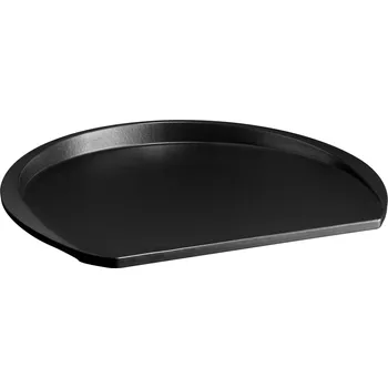 Plech na pečení Kámen na pizzu Emile Henry keramický 42 × 35 cm, lanýžově černý