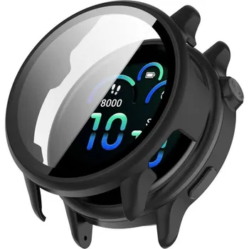 Příslušenství k chytrým hodinkám VSECHNONAMOBIL 107632 PC FULL COVER Plastový kryt se sklem pro Garmin Vivoactive 6 černý