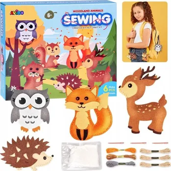 kreativní sada Kreativní sada - zvířátka z lesa z filcu - vyrob si sám