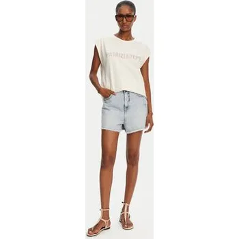 Pánské oblečení Patrizia Pepe T-Shirt 2M4418/J295-B823 Béžová Regular Fit III