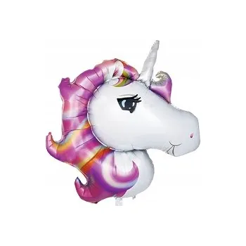 Balónek Fóliový Balón Jednorožec Fialový (93cm*114cm)