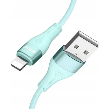 Datový kabel Kabel BWOO USB - Apple Lightning 1 m zelený