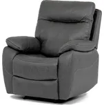 TV a relaxační křeslo s elektrickým ovládáním, potah šedá látka v dekoru vintage, 1 motor 240V