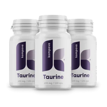 Aminokyselina 3-balení Taurin 600 mg/120 kps
