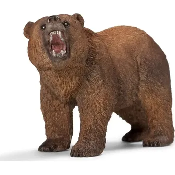 Figurka Medvěd Grizzly ZVÍŘATA Hračka do SBÍRKY Figurky Zvířat KRÁSNÉ