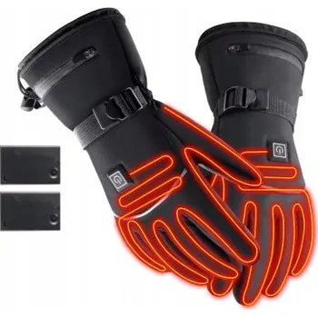 Moto rukavice JEMULICE Akumulátorové vyhřívané rukavice L