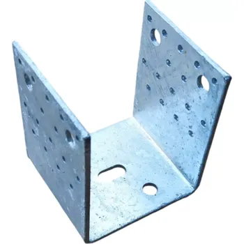Kotevní U patka 60x60 mm, bez prolisu, žárový zinek