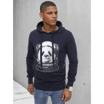 Pánská mikina Tmavě modrá pánská mikina s pandou BX5131 Velikost: 2XL