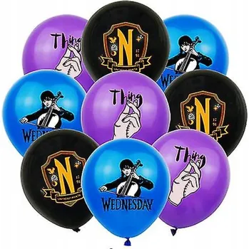Balónek Narozeninové BALÓNKY s motivem Wednesday Addamsová Ruka Halloween Thing