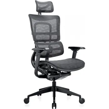 Mercury kancelářská židle ORION JNS-801, černá sítovina W-51, elegantní černá kostra
