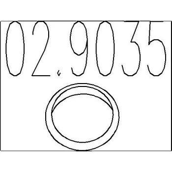 Tesnici krouzek, vyfukova trubka MTS 02.9035