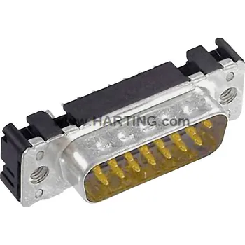 Redukce HARTING 09652616712 D-SUB kolíková lišta 180 ° Pólů: 15 pájené 1 ks