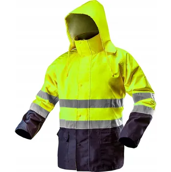 pracovní bunda Výstražná nepromokavá pracovní bunda, žlutá, velikost XXL