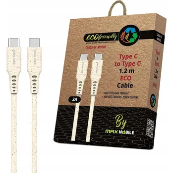 Datový kabel Kabel Max mobile USB typ C - USB typ C 1,2 m bílý