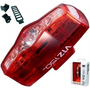 Cyklosvítilna Zadní světlo CATEYE TL-LD800 ViZ150, USB dobíjecí