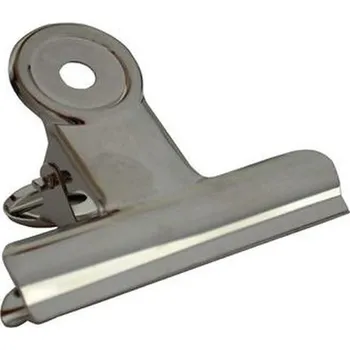 Klip 63 mm pružinový stříbrný 4K