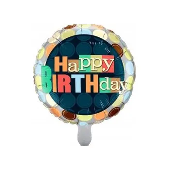 Balónek Fóliový balónek Happy Birthday 18" (45 cm)