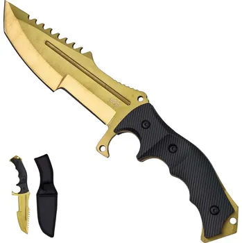 Pracovní nůž Pevný nůž "HUNTSMAN GOLD" s pouzdrem - CS:GO