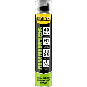 Montážní pěna MONTÁŽNÍ PĚNA NÍZKOTLAKÁ PISTOLOVÁ RYCHLESCHNOUCÍ DISTYK 750ml