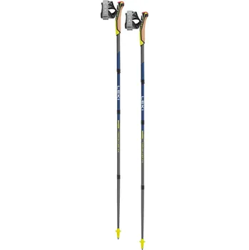Trekingová hůl Hole Leki Traveller FX.One Carbon, silvergray-midnightblue dark metallic-neonyellow 1. Délka: 115cm